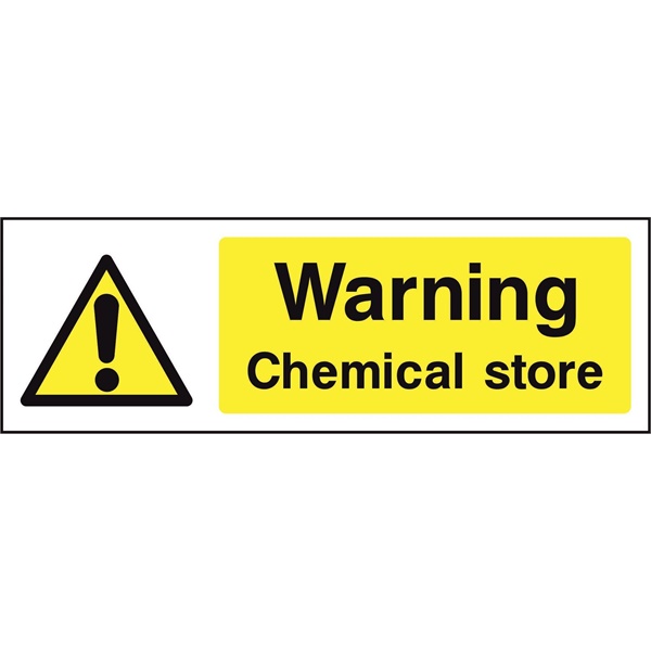 Click for a bigger picture.SIGN Chemical Store 300x100mm Vinyl