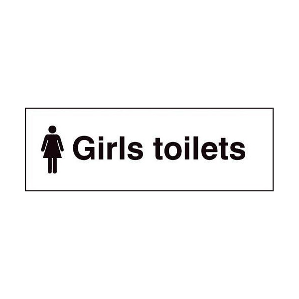 Click for a bigger picture.SIGN Girls Toilet 300x100mm Vinyl