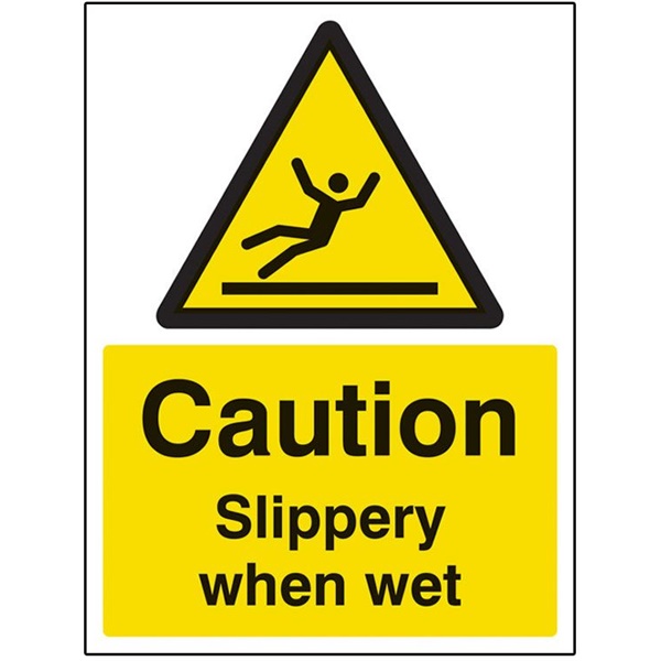 Click for a bigger picture.SIGN Caution Wet Floor 300x400mm SAV