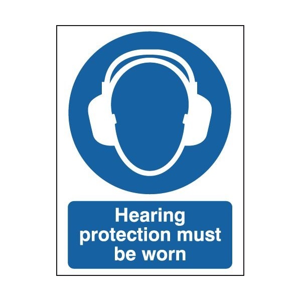 Click for a bigger picture.SIGN Use Ear Protection 300x400mm Vinyl