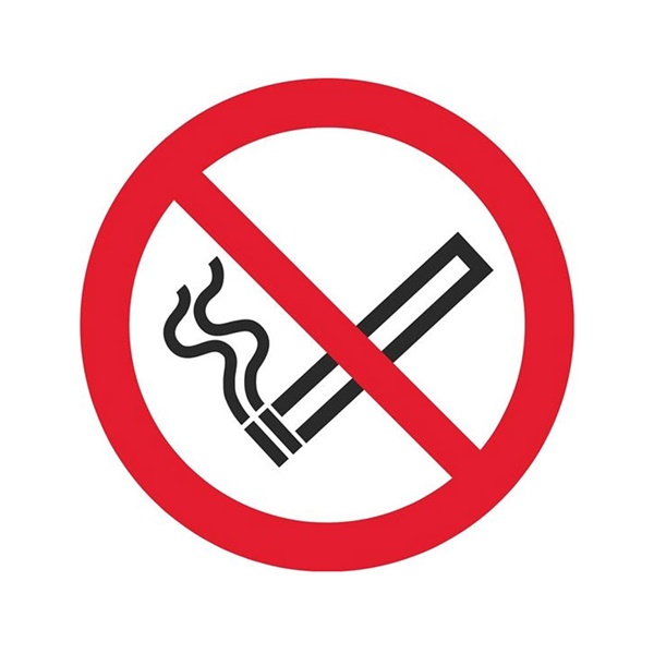 Click for a bigger picture.SIGN 75mm No Smoking (vehicle) x6