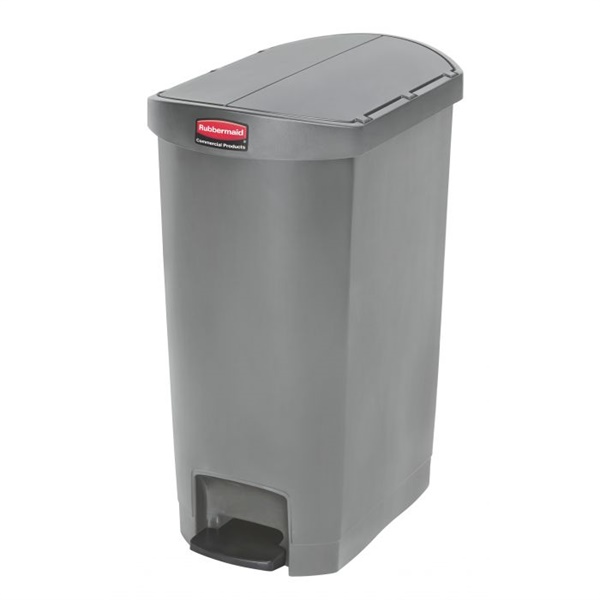 Click for a bigger picture.Grey 50lt END-STEP Resin Waste Bin