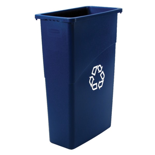 Click for a bigger picture.Blue SLIM JIM recycling container 87lt