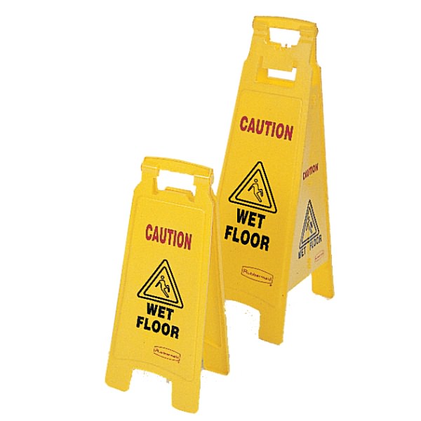 Click for a bigger picture.Tall folding CAUTION SIGN