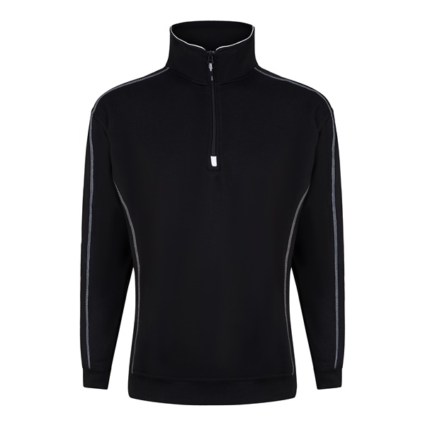 Click for a bigger picture.Black Crane Quarter Zip Sweatshirt - L