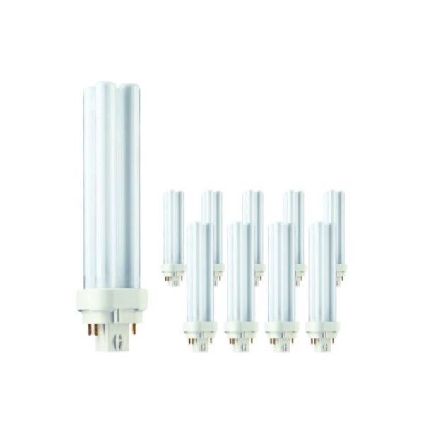 Click for a bigger picture.18w Fluorescent 4-PIN DOUBLE TUBE x10