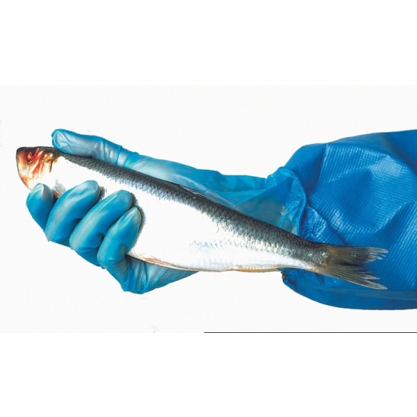 Click for a bigger picture.Blue Powdered VINYL Glove x.large  x100