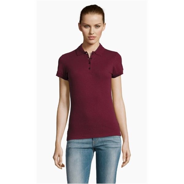 Click for a bigger picture.SOL'S Ladies Burgundy Piqué Polo Shirt-XL