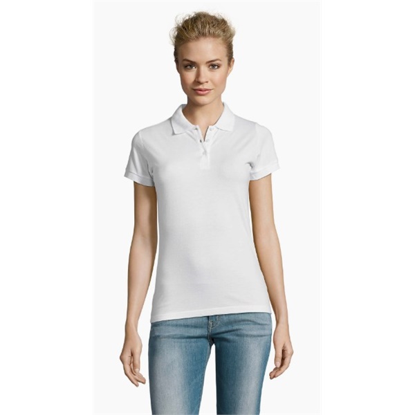 Click for a bigger picture.White SOL'S  Ladies Perfect Polo Shirt-2xl