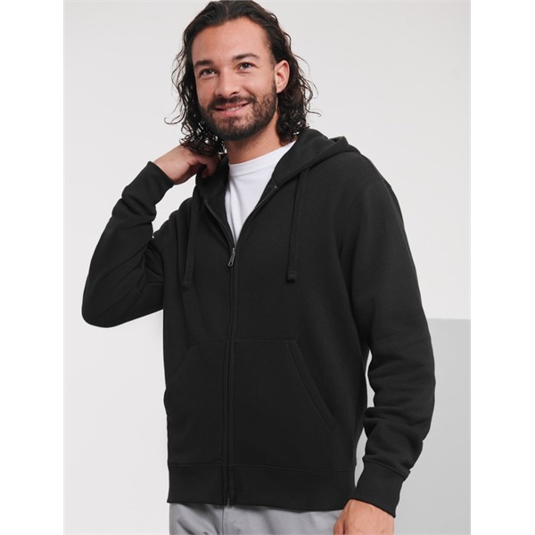 Click for a bigger picture.Black Russell Authentic Zip Hooded  small