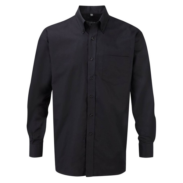 Click for a bigger picture.Black Long Sleeve OXFORD SHIRT 14.5