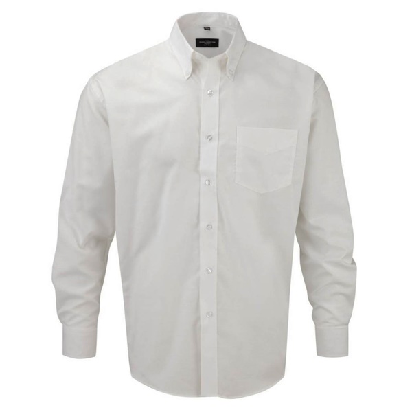 Click for a bigger picture.White Long Sleeve OXFORD SHIRT 15