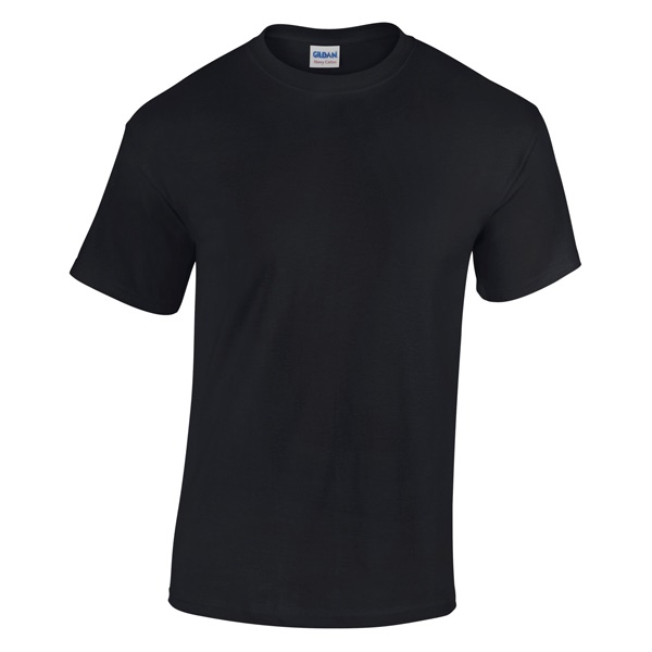 Click for a bigger picture.Black  Heavy Cotton ADULT T-SHIRT xx.large