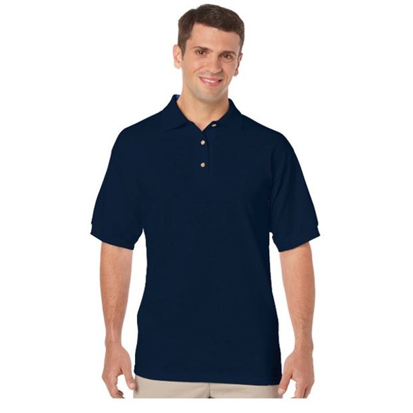 Click for a bigger picture.Navy Gildan DryBlend POLO SHIRT small