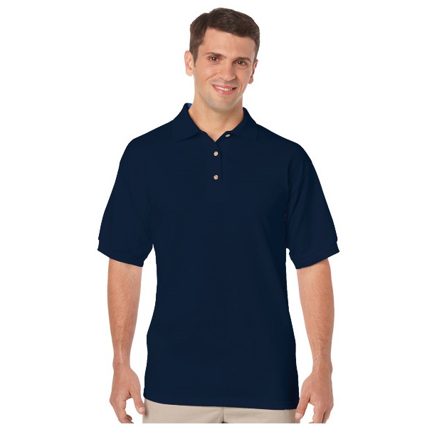 Click for a bigger picture.Navy Gildan DryBlend POLO SHIRT large
