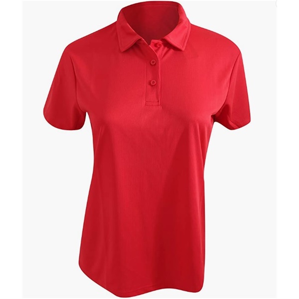Click for a bigger picture.Red Womens Polo JUST COOL BY AWDIS- sm