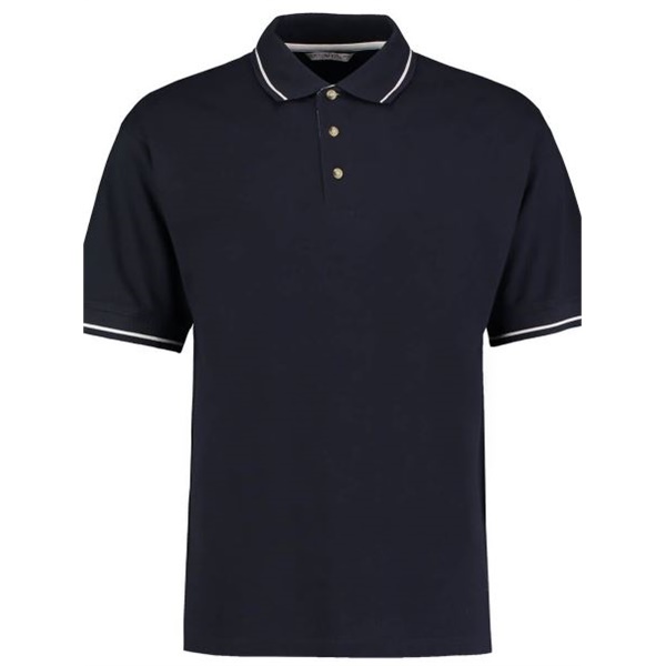 Click for a bigger picture.Navy/White St Mellion POLO SHIRT medium