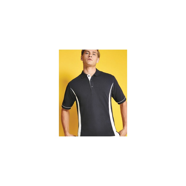 Click for a bigger picture.Black/Red Scottdale POLO SHIRT medium