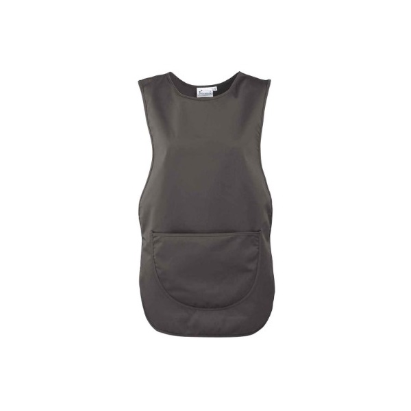 Click for a bigger picture.Dark Grey Pocket TABARD 68cm long, small