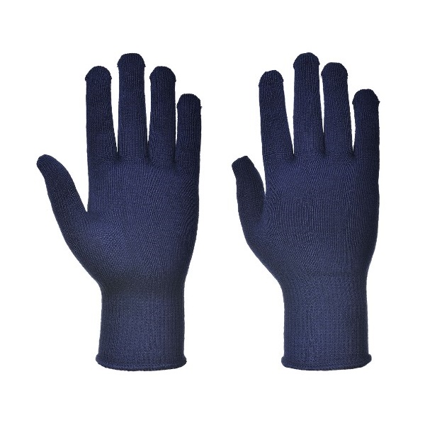 Click for a bigger picture.Navy THERMAL Liner  Glove x12 large