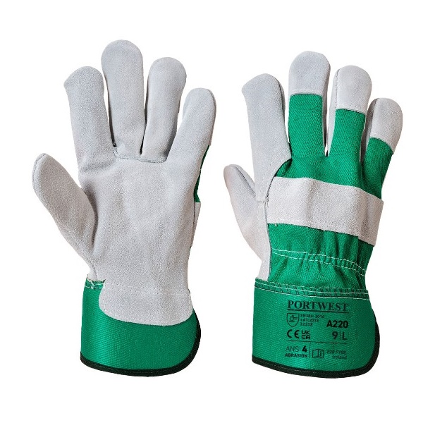 Click for a bigger picture.Green Premium Chrome Rigger Glove - xl