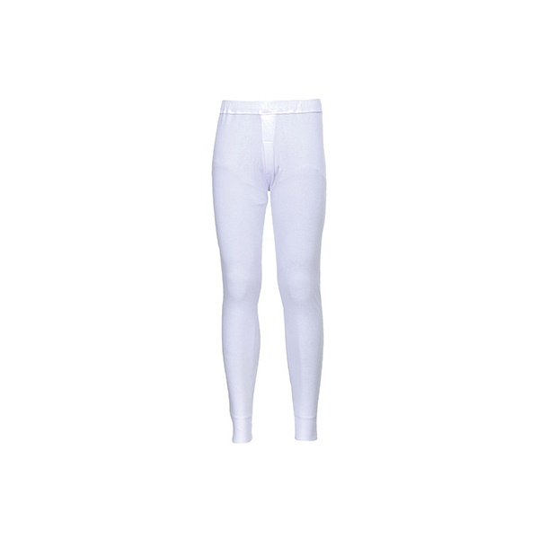 Click for a bigger picture.White THERMAL TROUSERS (Long Johns) small