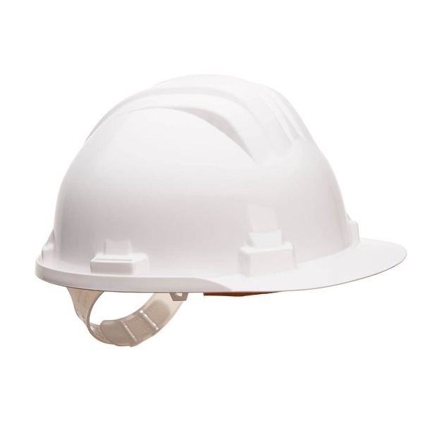Click for a bigger picture.White Work Safety HELMET