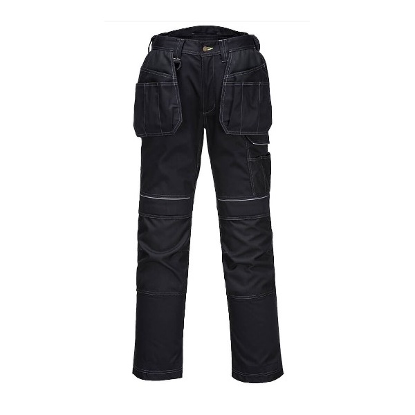 Click for a bigger picture.Black PW3 Stretch Holster Work Trouser- 28