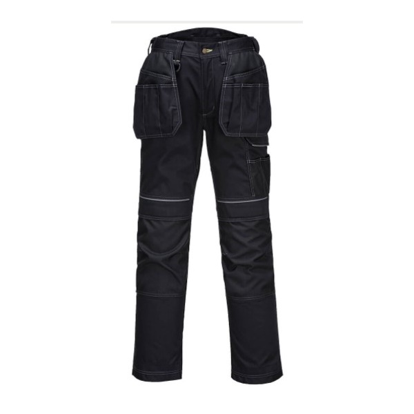 Click for a bigger picture.Black PW3 Stretch Holster Work Trouser- 40