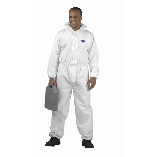 Click for a bigger picture.White SMS COVERALL Type 5/6  x.lg [x50]