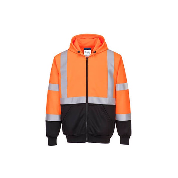 Click for a bigger picture.Hi-Vis Two-Tone Zipped Hoodie - XL