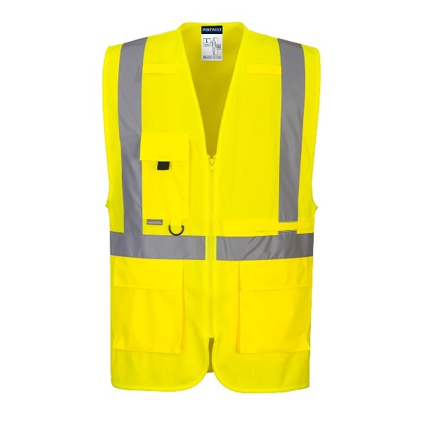 Click for a bigger picture.Yellow Executive VEST With tablet PocketXL