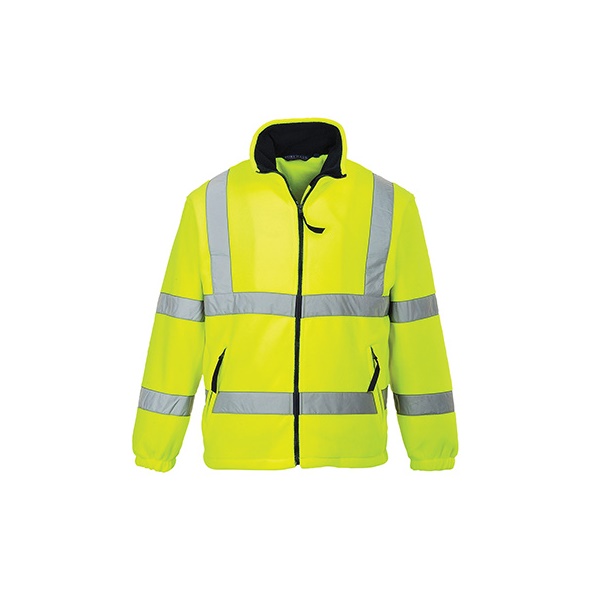 Click for a bigger picture.Yellow Hi-Viz Mesh Lined FLEECE large