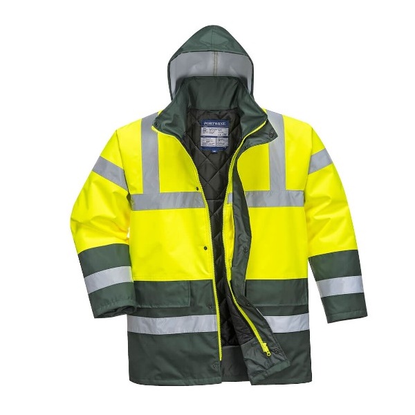 Click for a bigger picture.Yellow/Green Contrast TRAFFIC JACKET med