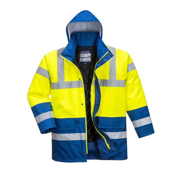 Click for a bigger picture.Yellow/Navy Contrast TRAFFIC JACKET small