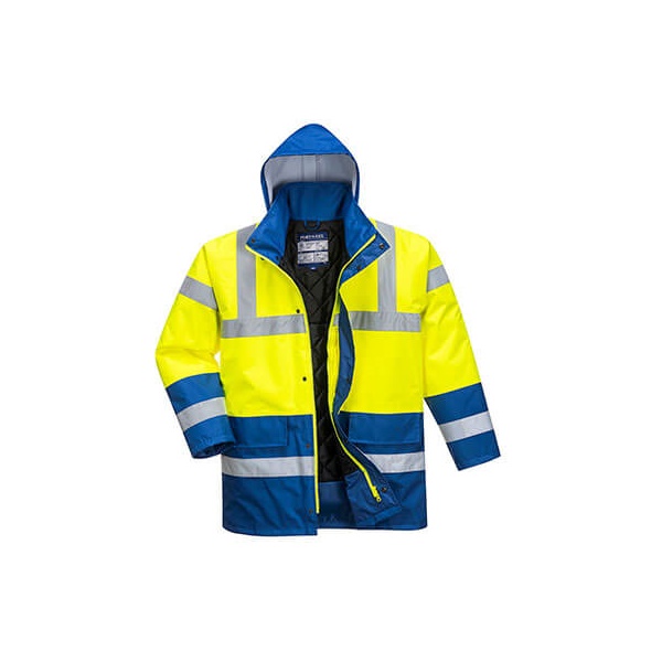 Click for a bigger picture.Yellow/Navy Contrast TRAFFIC JACKET medium
