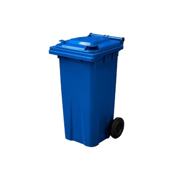 Click for a bigger picture.120lt 2-WHEELED BIN blue