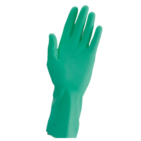 Click for a bigger picture.Green RUBBER GLOVES 8-8.5 (L)
