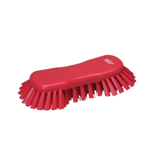 Click for a bigger picture.Solid HAND SCRUB brush. red