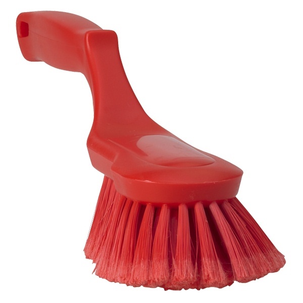 Click for a bigger picture.Ergonomic Soft HAND BRUSH  red
