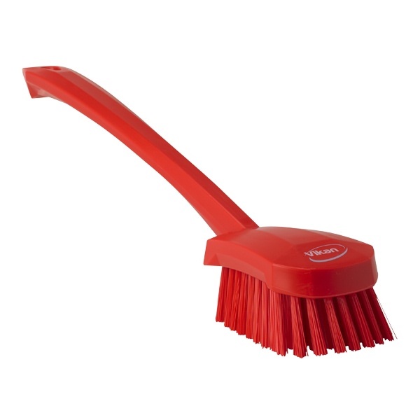 Click for a bigger picture.Long handle CHURN brush red