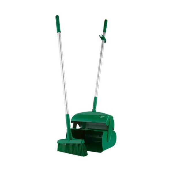 Click for a bigger picture.Green Heavy Duty Lobby TRASH PAN SET