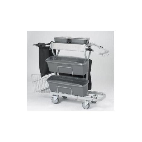 Click for a bigger picture.Vikan Compact Plus 60 CLEANING TROLLEY
