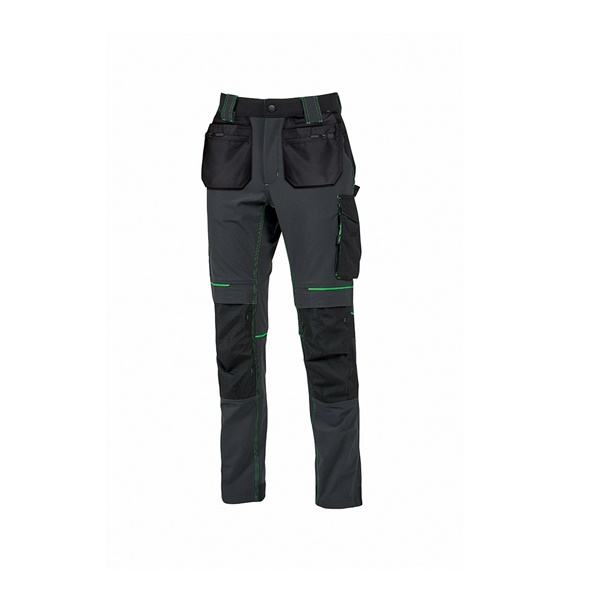 Click for a bigger picture.ATOM FLY Asphalt Grey/Green/XS