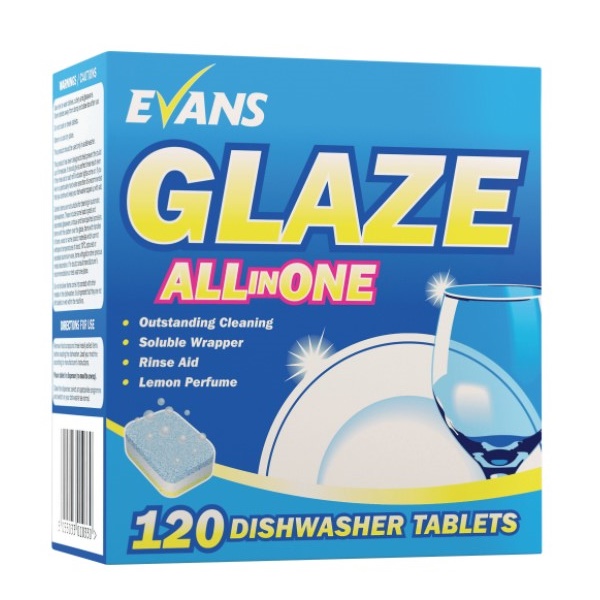 Click for a bigger picture.GLAZE All-In-One Dishwasher Tablets x120