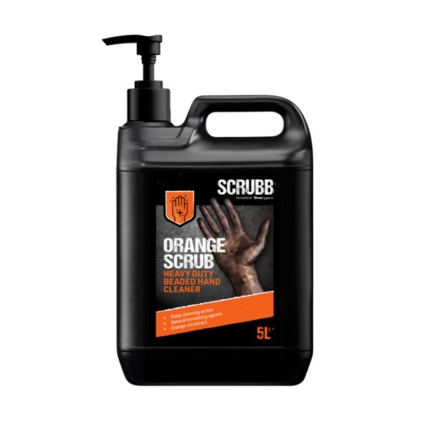 Click for a bigger picture.SCRUBB Orange Hand Scrub 5ltr pump bottle