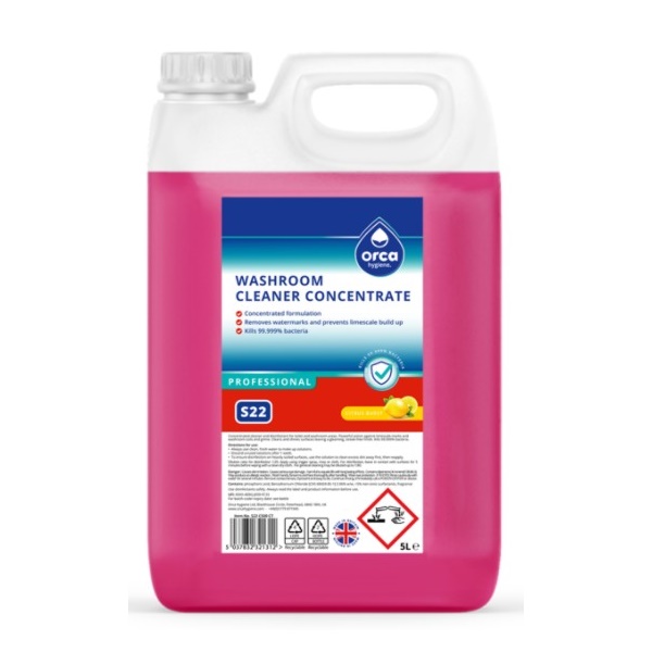 Click for a bigger picture.Washroom Cleaner Concentrate 2 x 5ltr