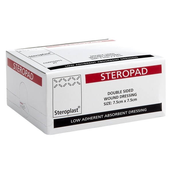 Click for a bigger picture.Steropad Dressing 7.5x 7.5cm (25)