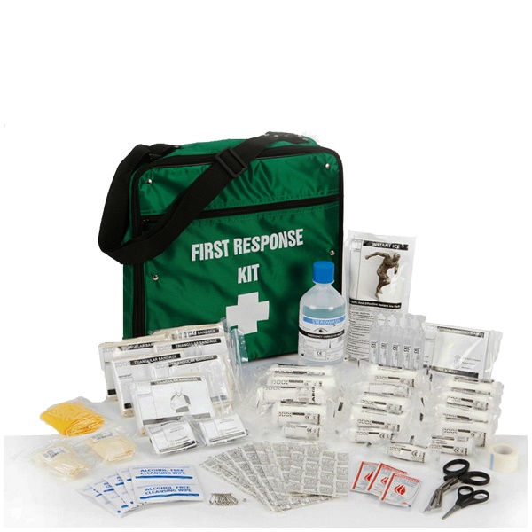 Click for a bigger picture.First Response Kit in a shoulder bag