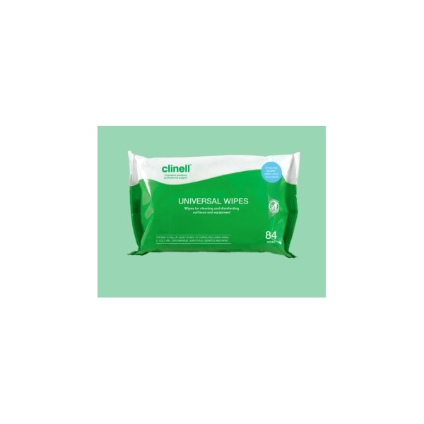 Click for a bigger picture.Clinell Universal Wipes - 84 wipes